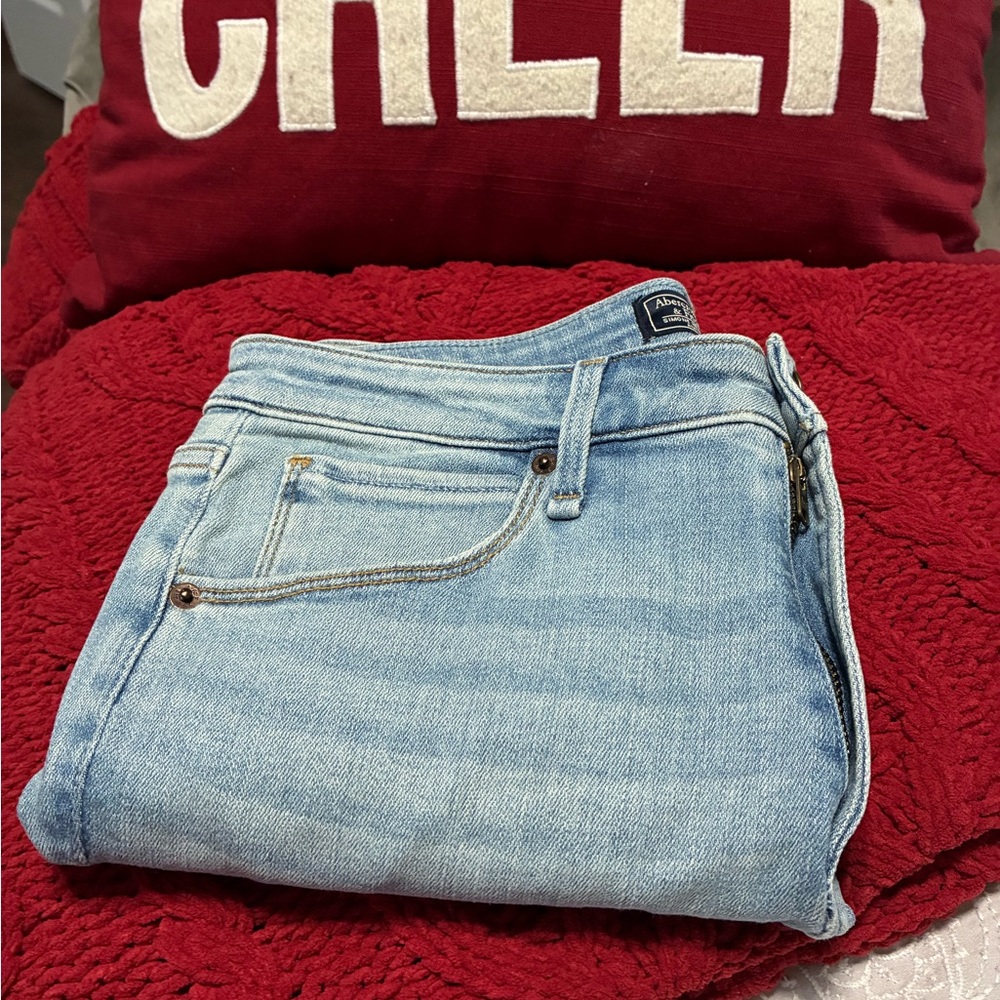 Abercrombie Light Blue Skinny Jeans